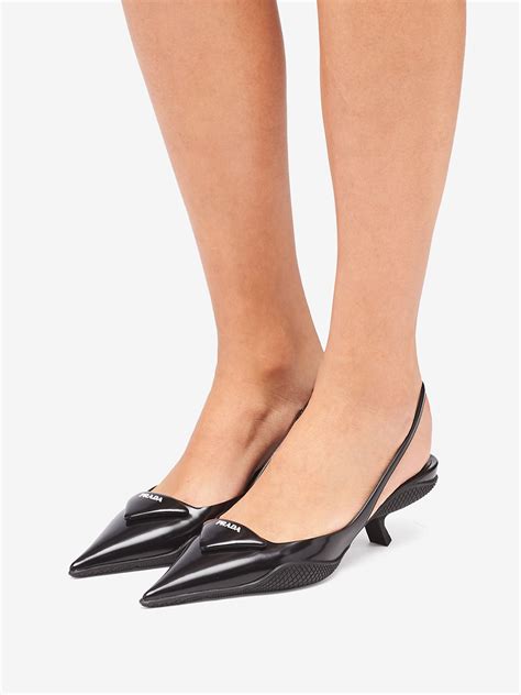 prada triangle shoes for women